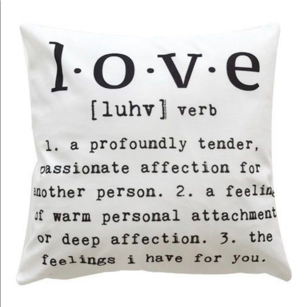 Letter print pillowcase